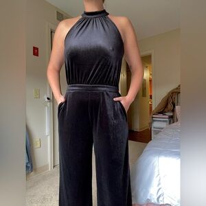 a new day Black Halter Jumpsuit